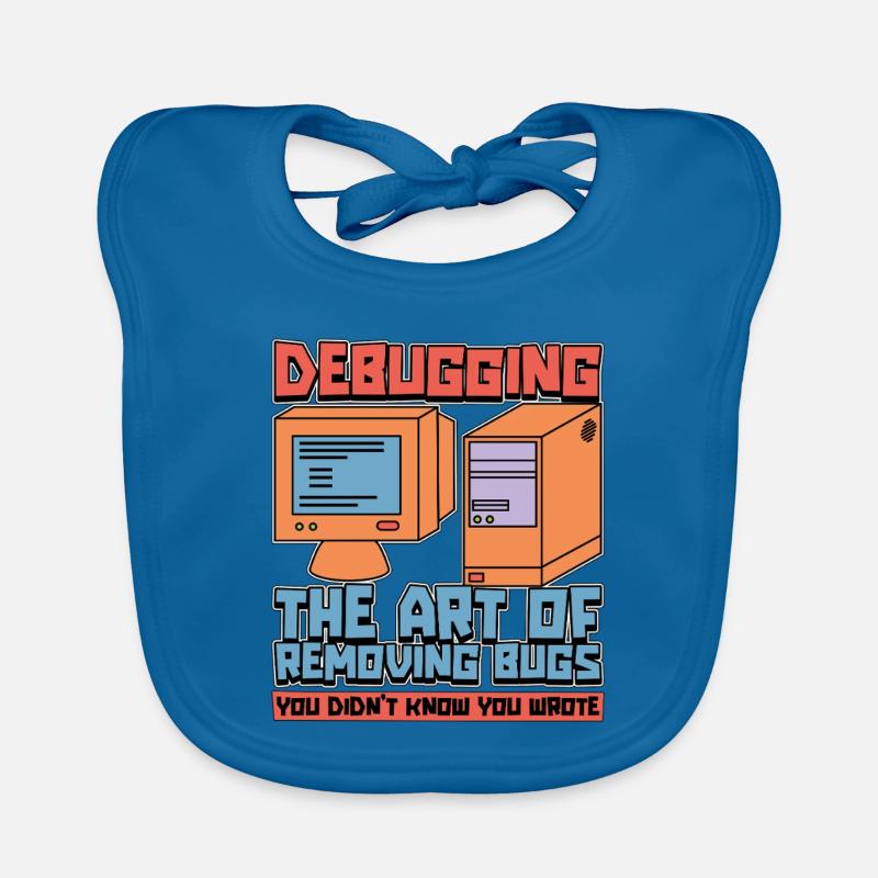 Coder Debugging The Art Of Removing Bugs Developer Baby Bio-Lätzchen