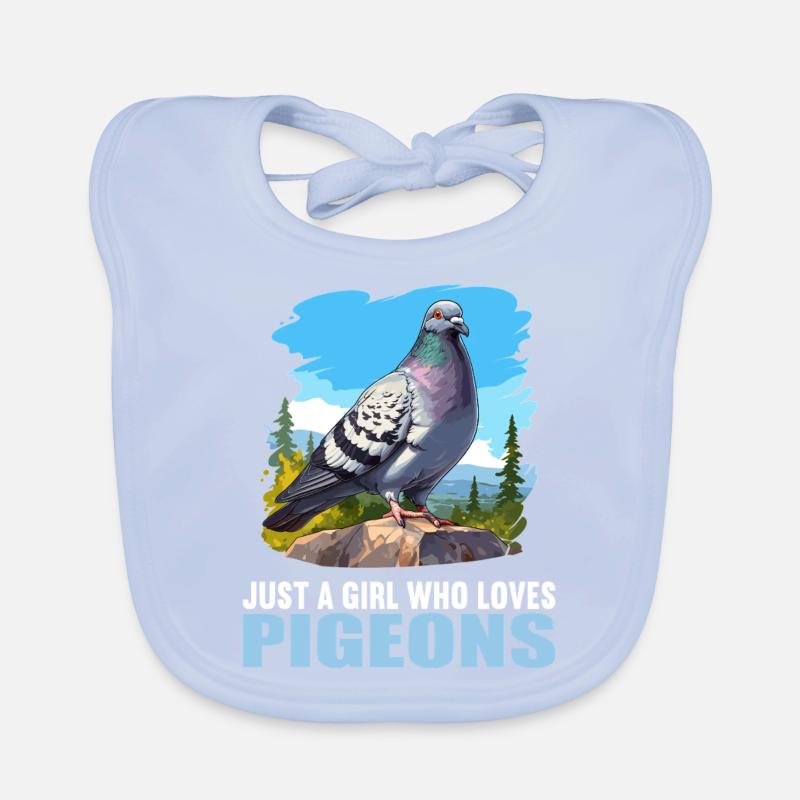 Tauben Taube Baby Bio-Lätzchen