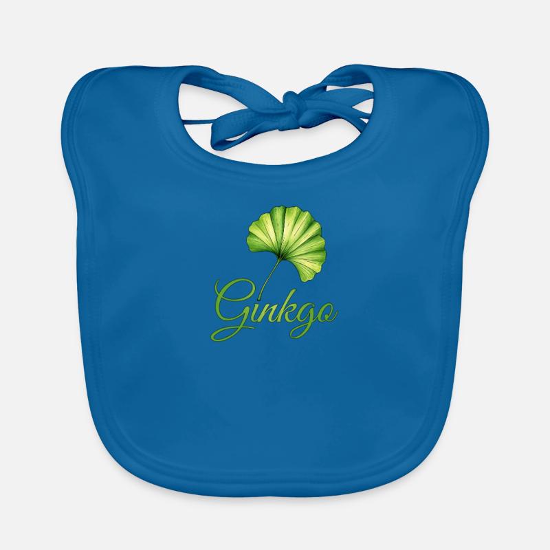 Feuille de Ginkgo Élégance Botanique Bavoir bio Bébé
