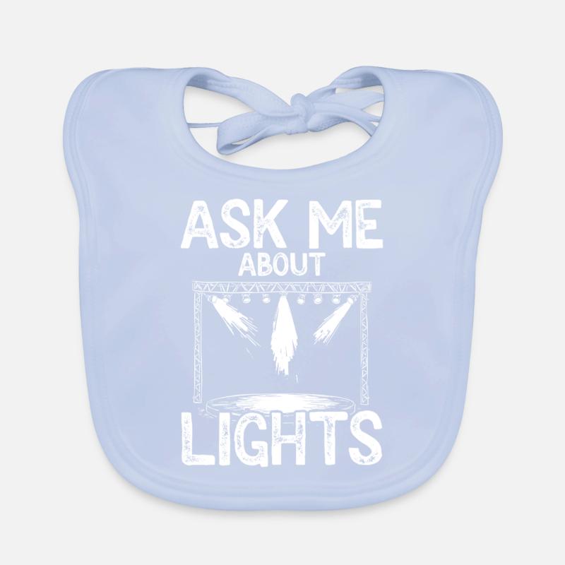 Lichttechniker Beleuchtungstechniker Lichttechnik Baby Bio-Lätzchen
