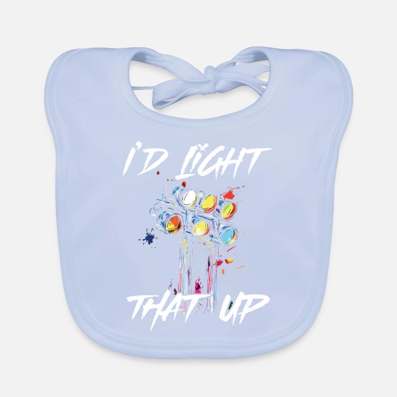 Lichttechniker Beleuchtungstechniker Lichttechnik Baby Bio-Lätzchen