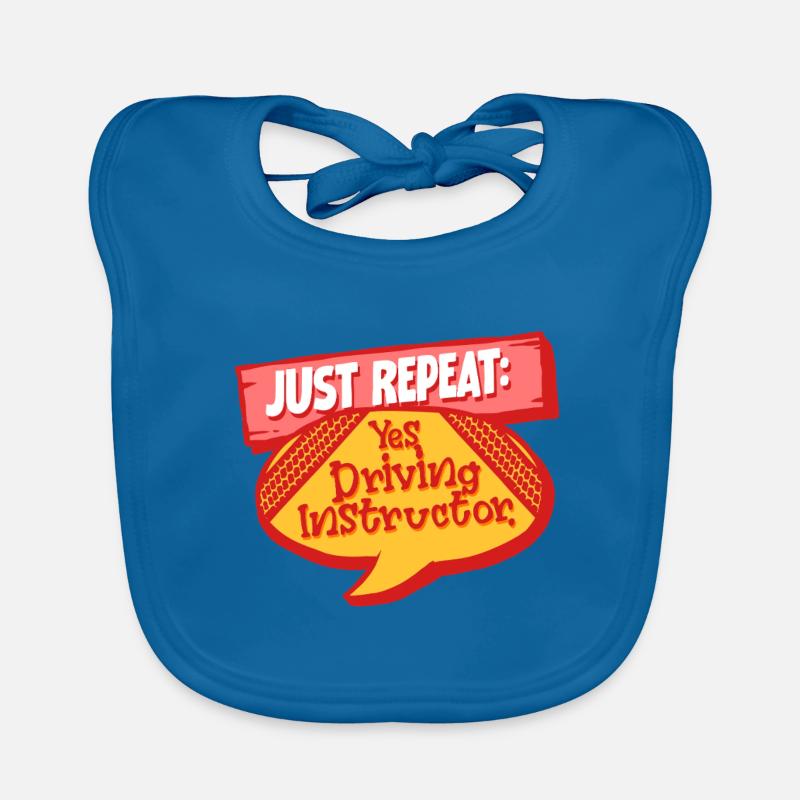 Instructeur de conduite Instructeur d’auto-école Instructeur de conduite Bavoir bio Bébé