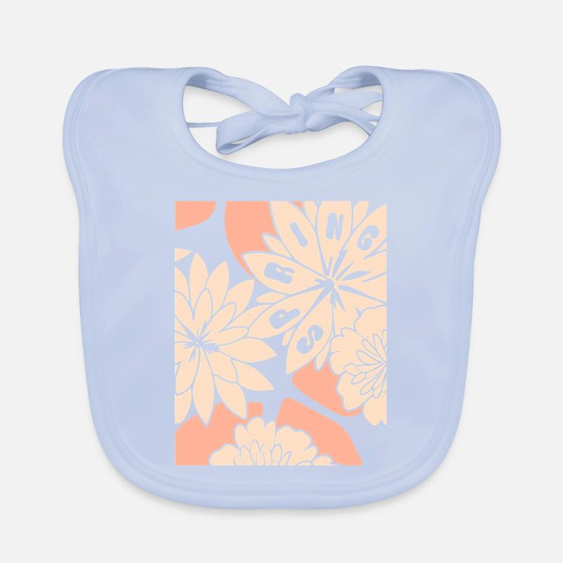 Fleurs - Printemps - Fleurs Bavoir bio Bébé