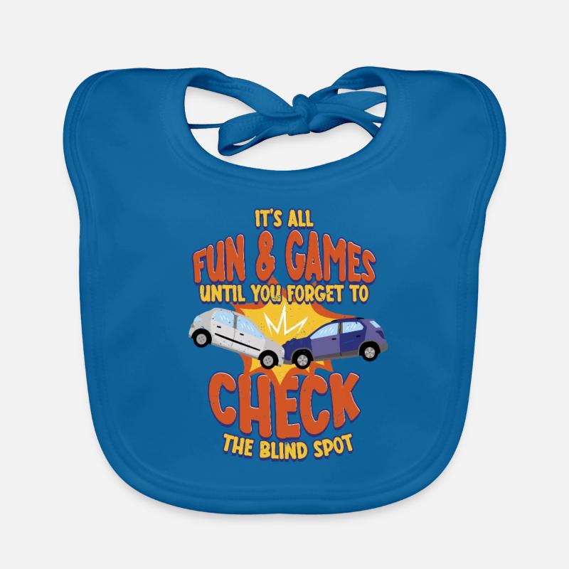 Driving Instructor Driving School Instructor Check The Blind Spot Organic Baby Bibs
