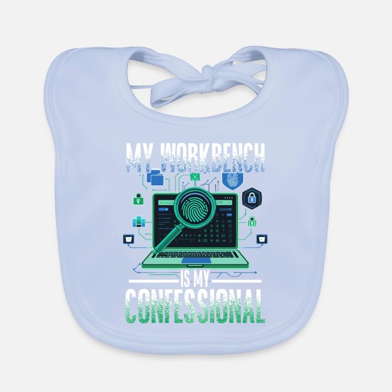 Digital Forensics My Workbench Is My Confessional Organic Baby Bibs