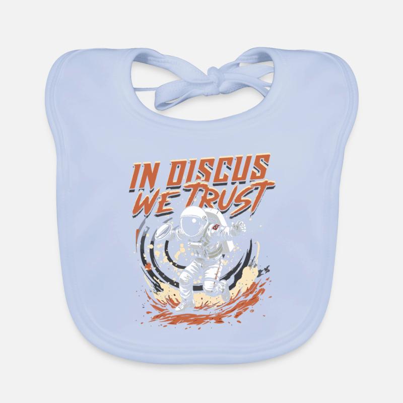 Discus Throw In Discus We Trust Organic Baby Bibs