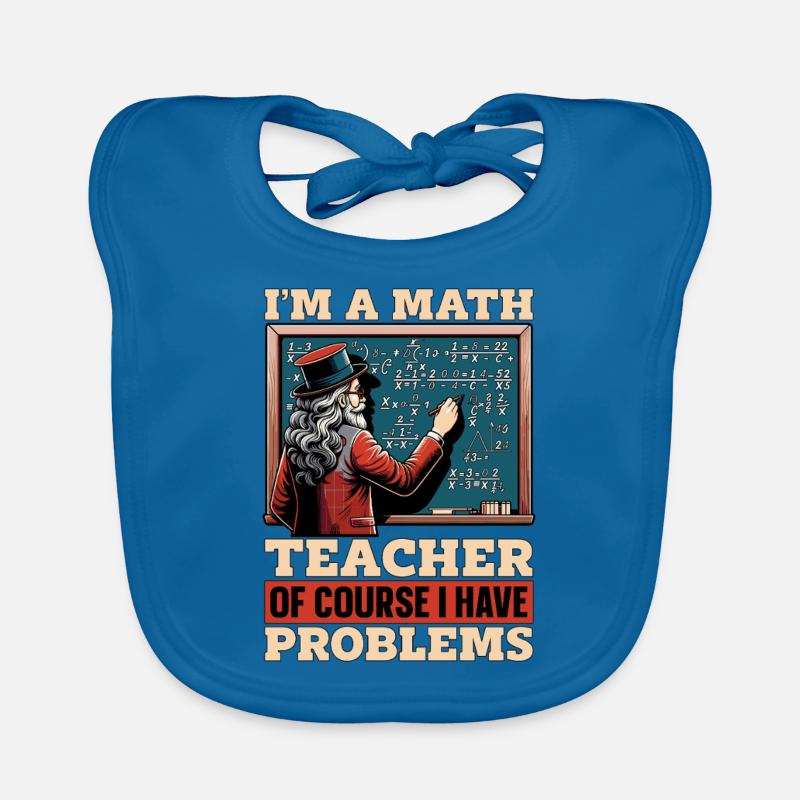 Mathématicien Je suis professeur de mathématiques Statisticien Bavoir bio Bébé