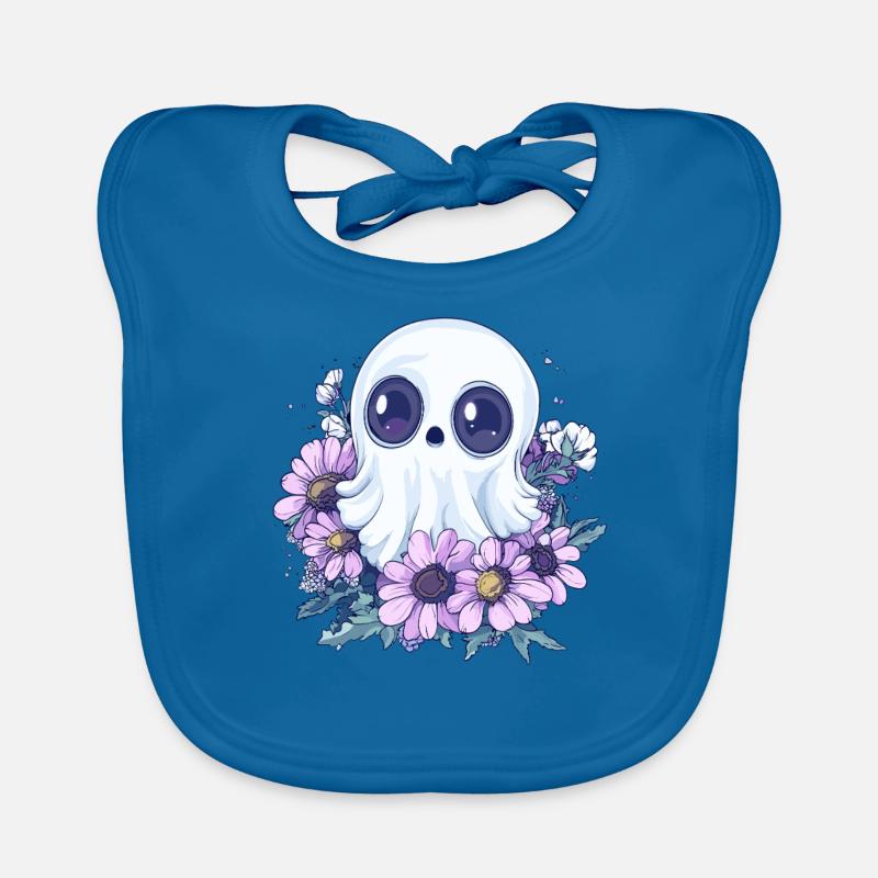 Geist mit Blumen Baby Bio-Lätzchen
