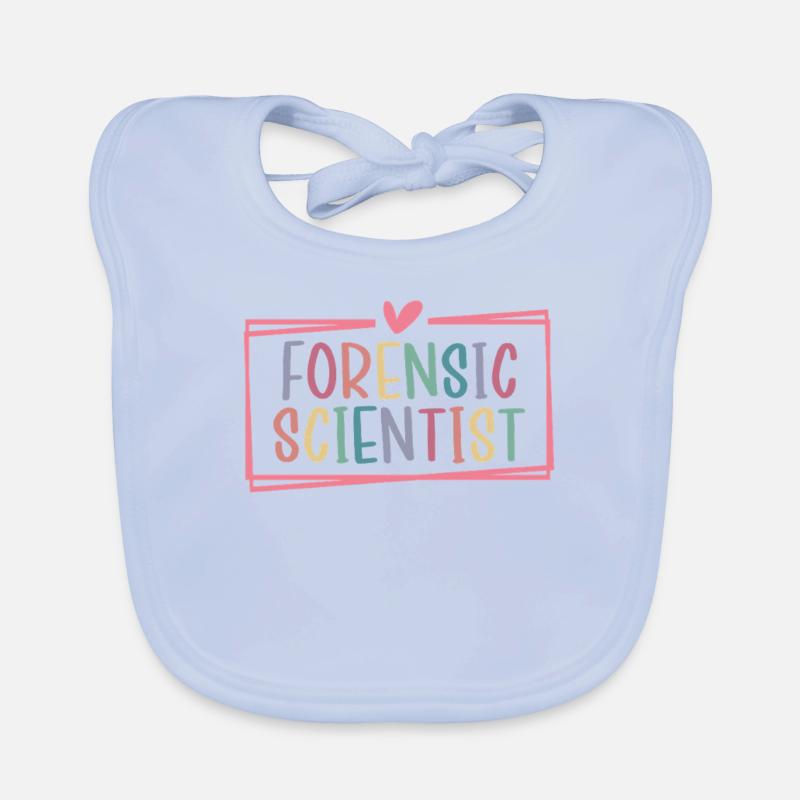Forensic Scientist Crime Scene Funny Forensic Organic Baby Bibs