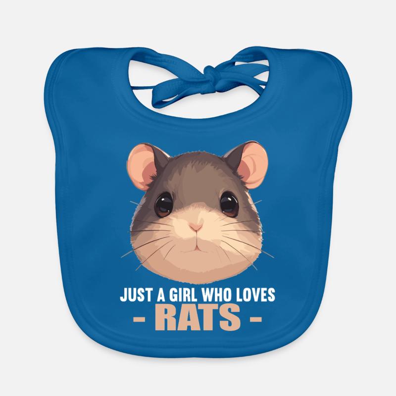 Ratten Ratte Baby Bio-Lätzchen