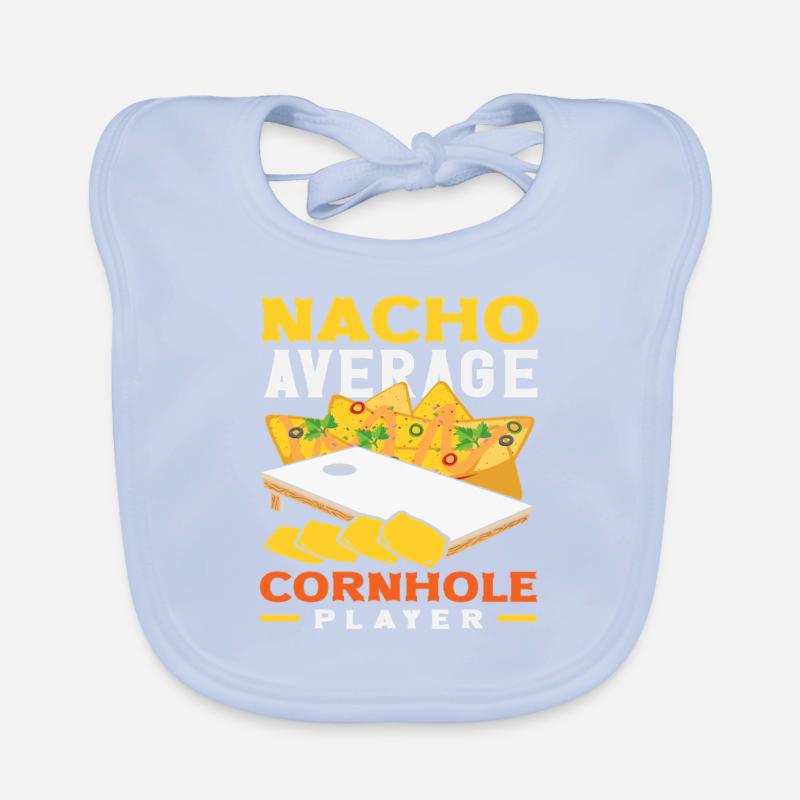 Not your average cornhole player Organic Baby Bibs