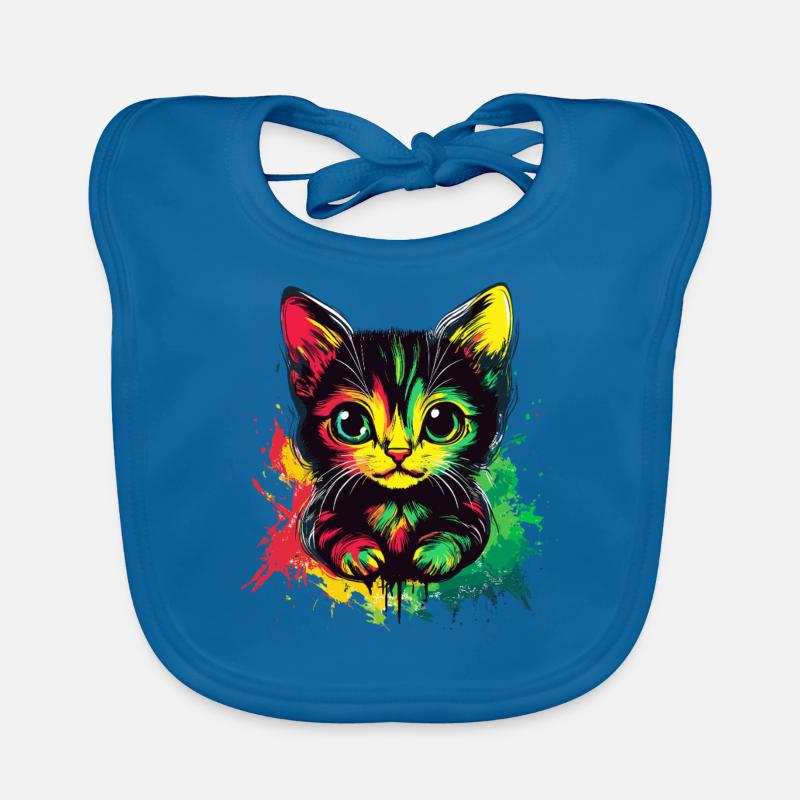 Style de chat rasta Bavoir bio Bébé