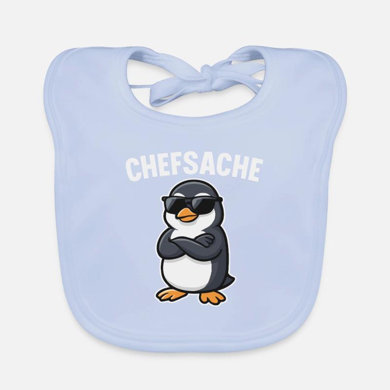 Chefsache Pinguin Baby Bio-Lätzchen