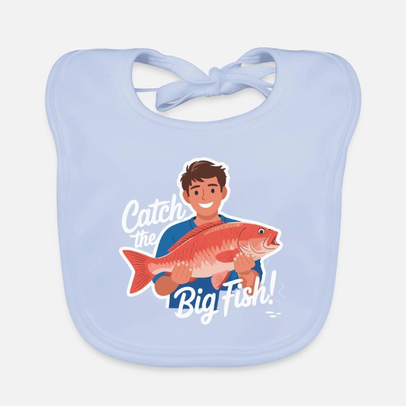 ATTRAPEZ LE GROS POISSON Bavoir bio Bébé