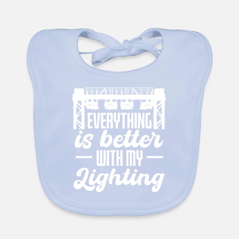 Everything Better With My Lighting Design Organic Baby Bibs