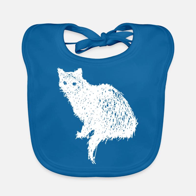 Chat vintage effrayant – Halloween Bavoir bio Bébé