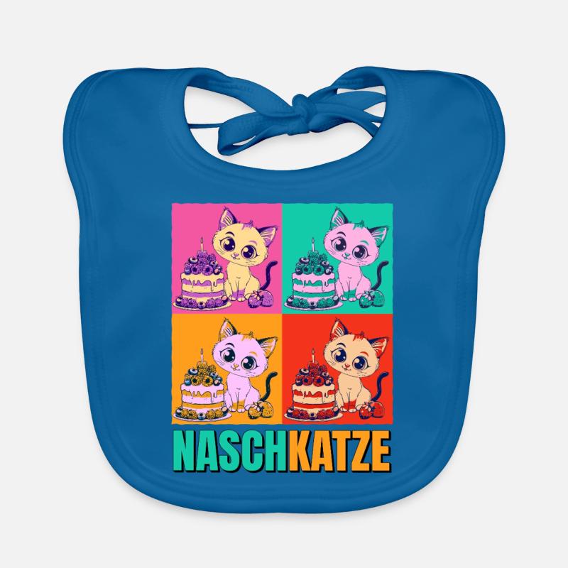 Sweet Tooth Cat Cake Cake Snacking Baking Sweet Organic Baby Bibs