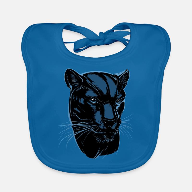 Panther Leopard Raubkatze Süße Großkatze Panter Baby Bio-Lätzchen