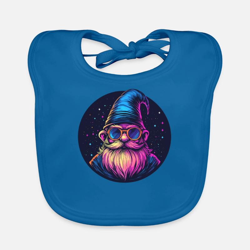 Space Dwarf Retro Look Organic Baby Bibs