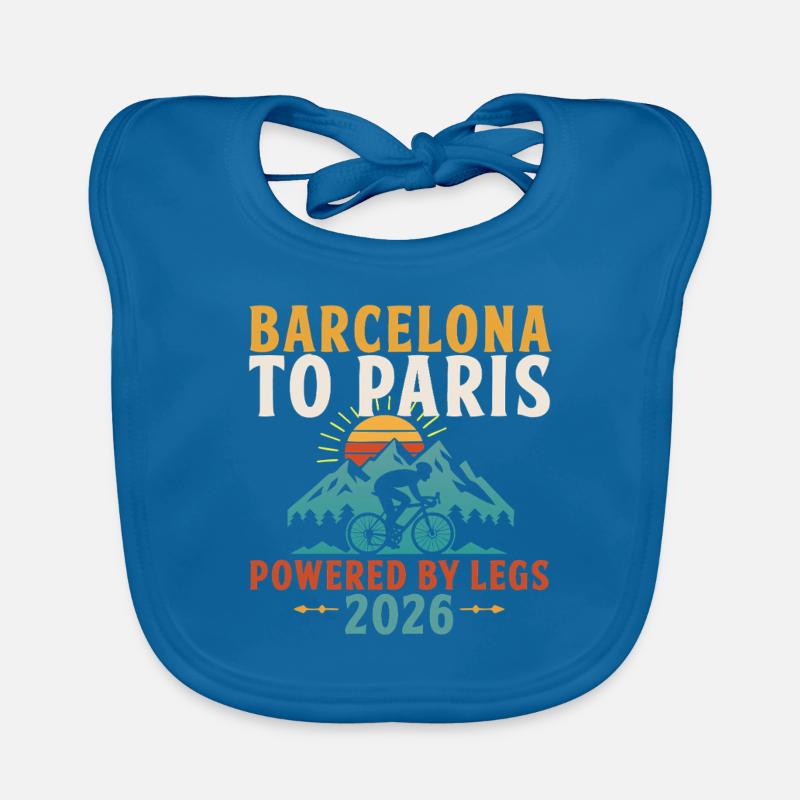 De Barcelone à Paris – Propulsé par les montagnes Legs 2026 Bavoir bio Bébé