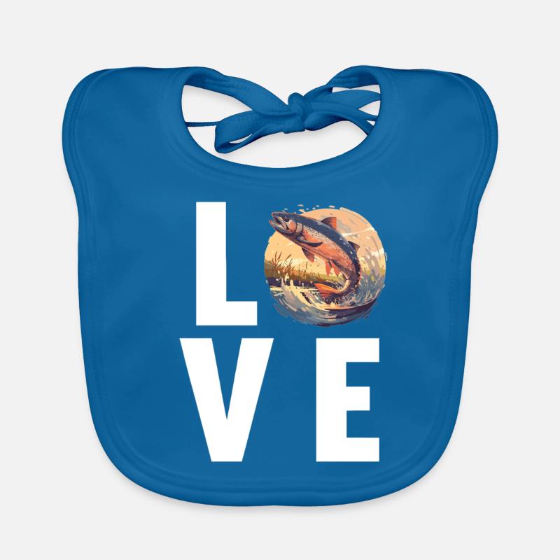 Salmon Salmon Organic Baby Bibs