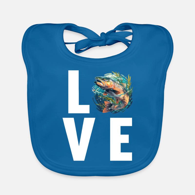Salmon Salmon Organic Baby Bibs