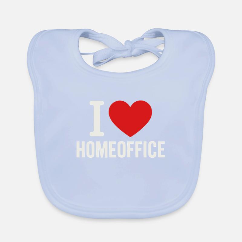 I love working from home Organic Baby Bibs
