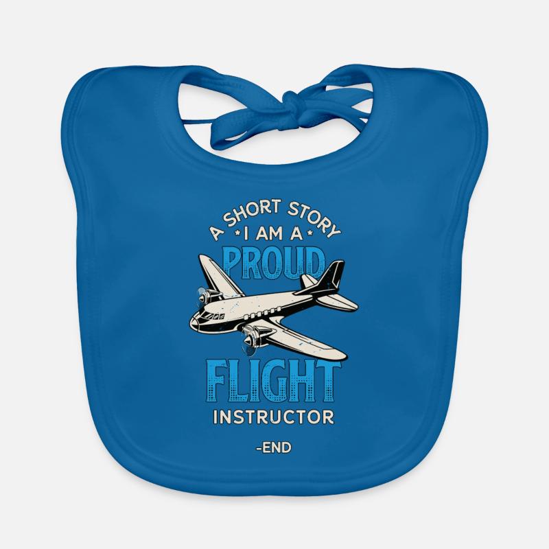 Flight Instructor A Short Story Flight Trainer Organic Baby Bibs