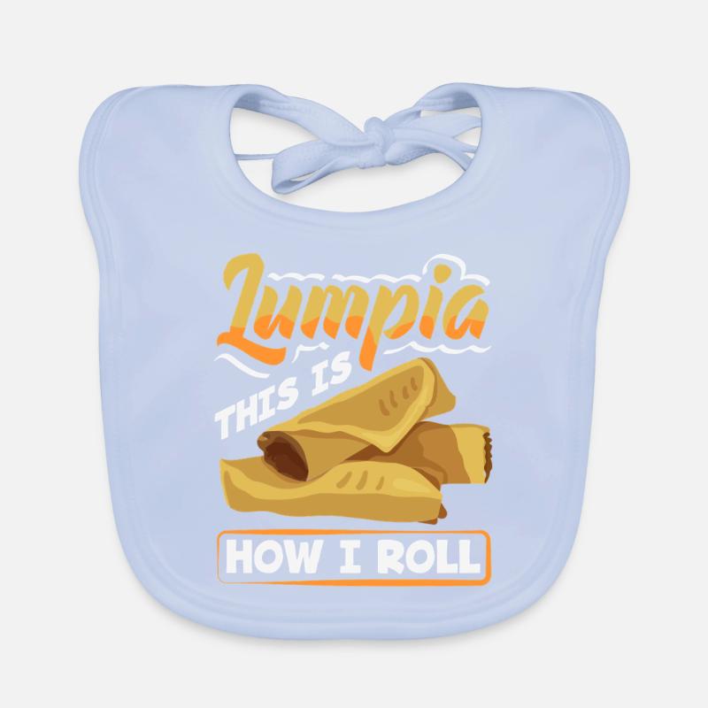 Lumpia This Is How I Roll - Spring Rolls Lumpia Organic Baby Bibs