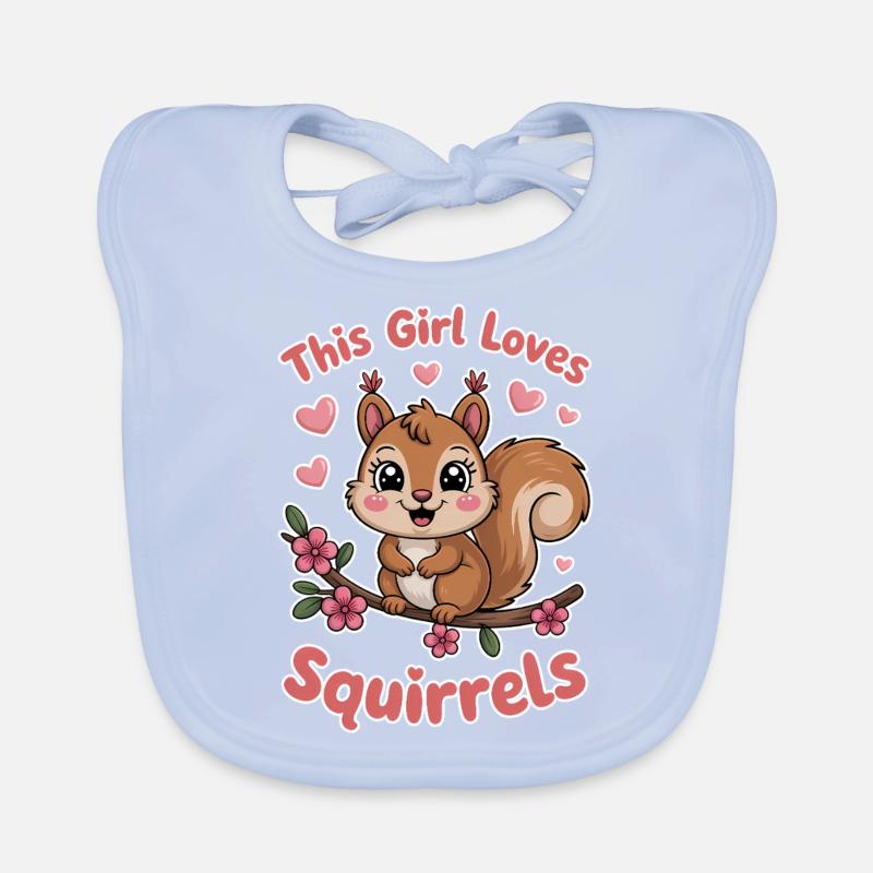 Eichhörnchen Spruch Lustiges Eichhörnchen Geschenk Baby Bio-Lätzchen