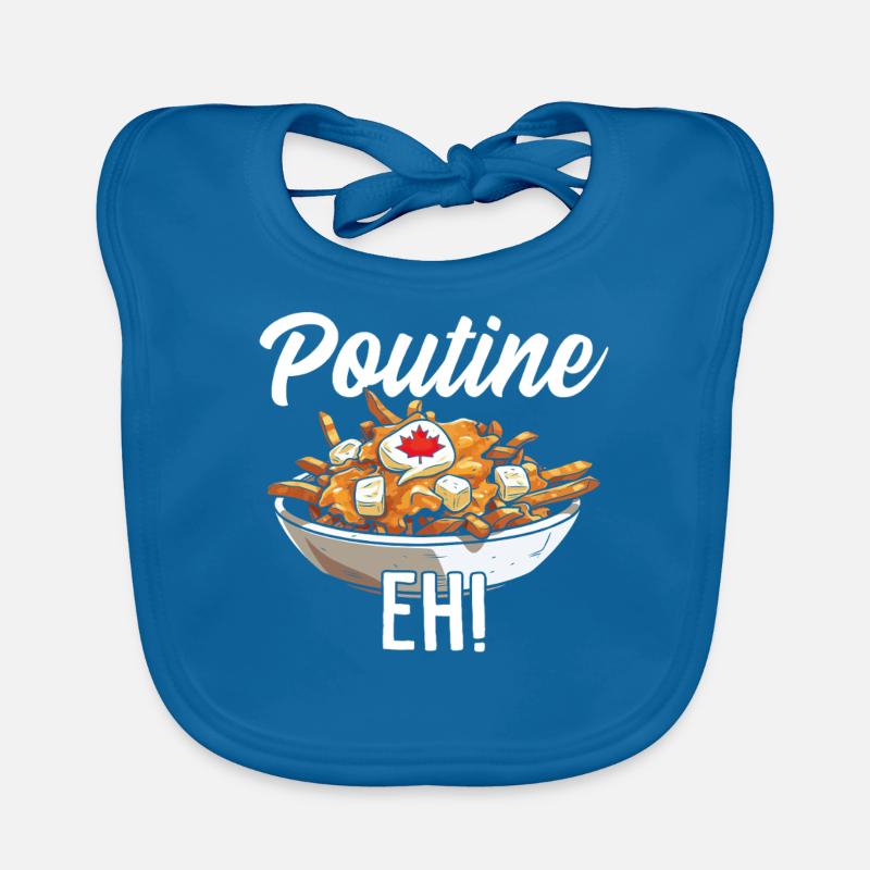 Poutine Eh Lustige Pommes Käse Quark Soße Poutine Baby Bio-Lätzchen