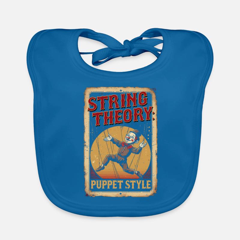 Ventriloquist String Theory Puppet Style Organic Baby Bibs