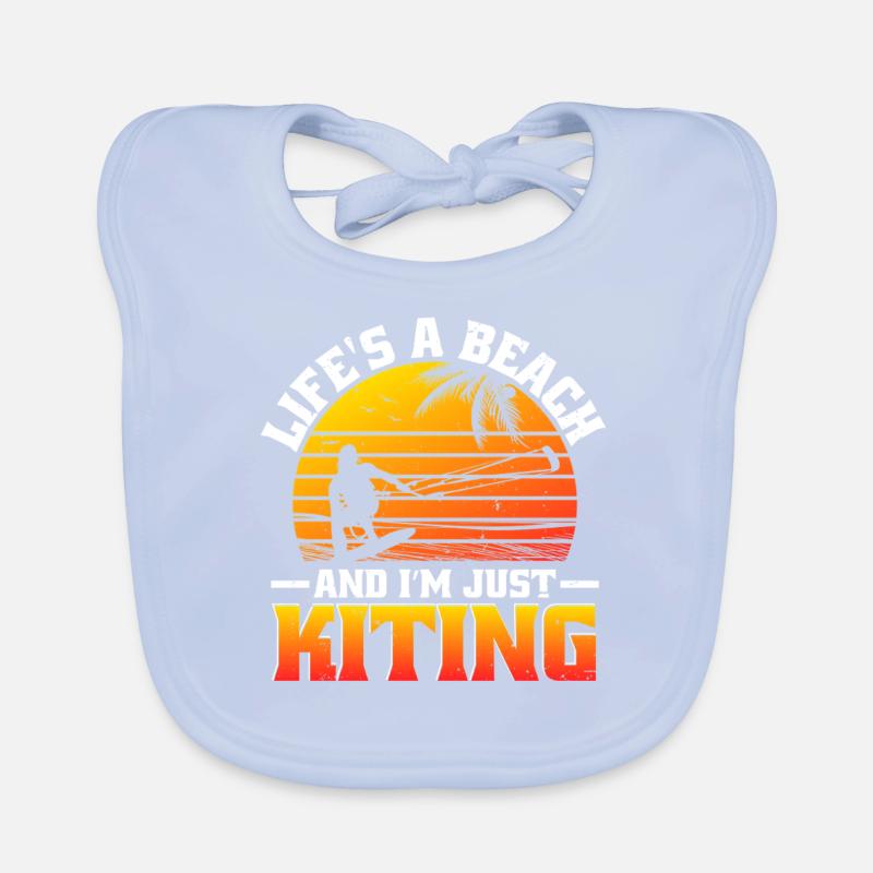Kitesurf Kiteboard Je ne fais que du kite Bavoir bio Bébé