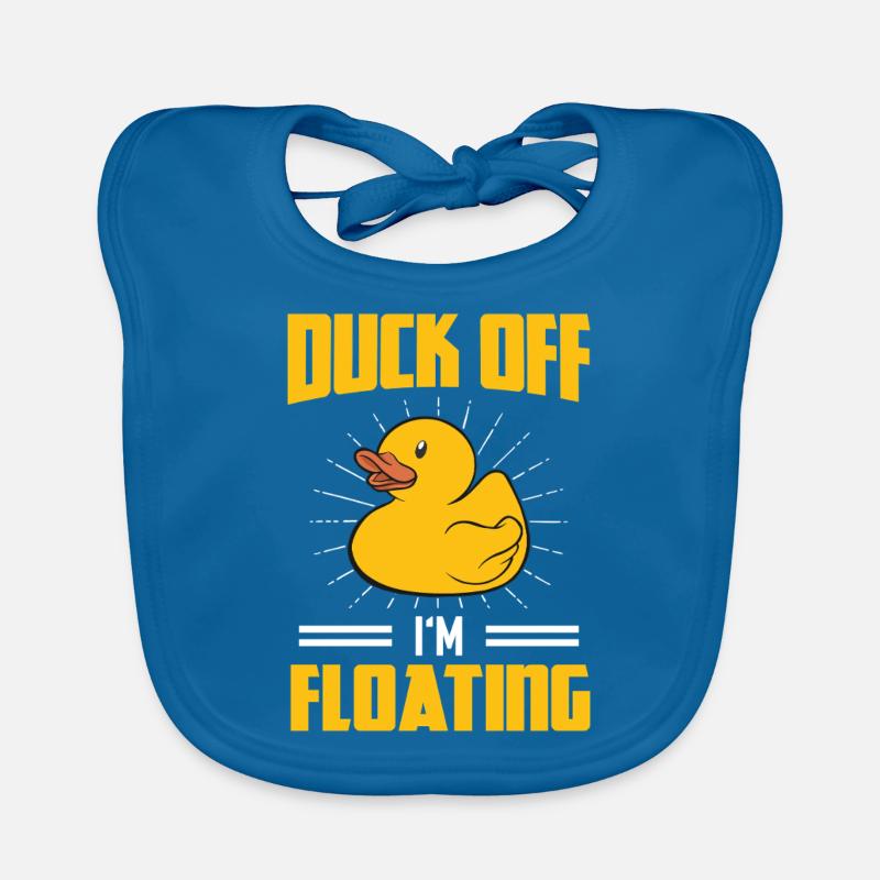 Canard en caoutchouc jaune Off I M Floating Bavoir bio Bébé