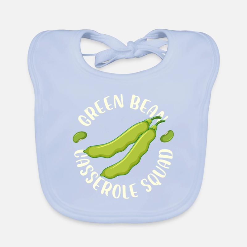 Casserole de haricots verts Squad Design Bavoir bio Bébé