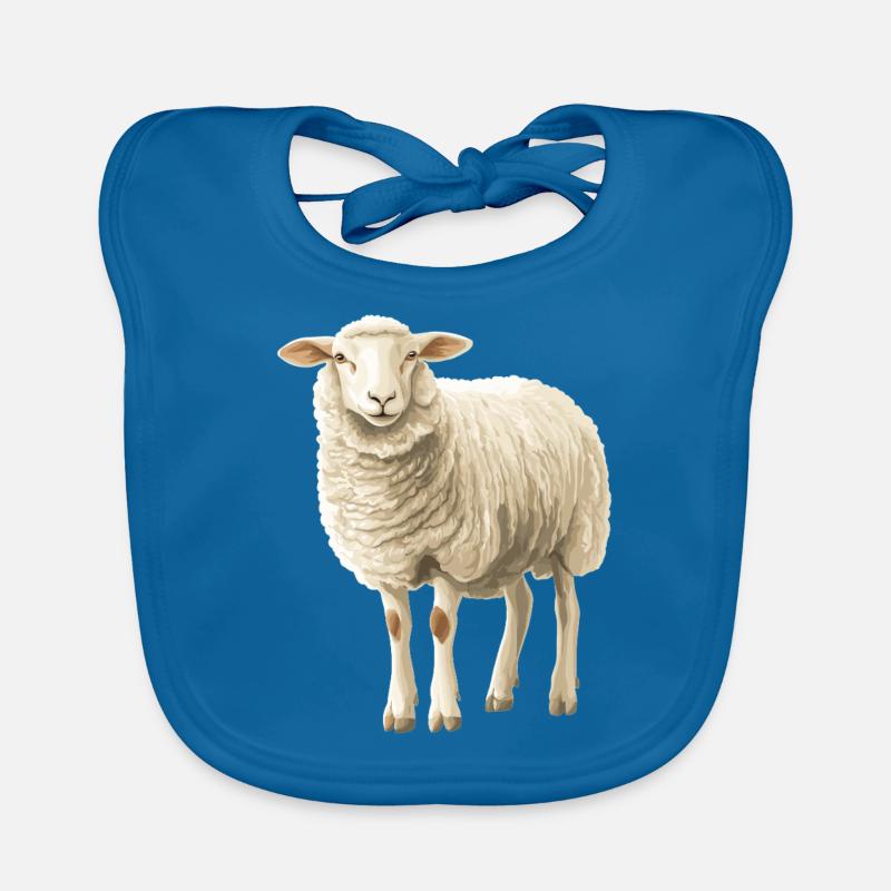 Schafe Schaf Baby Bio-Lätzchen
