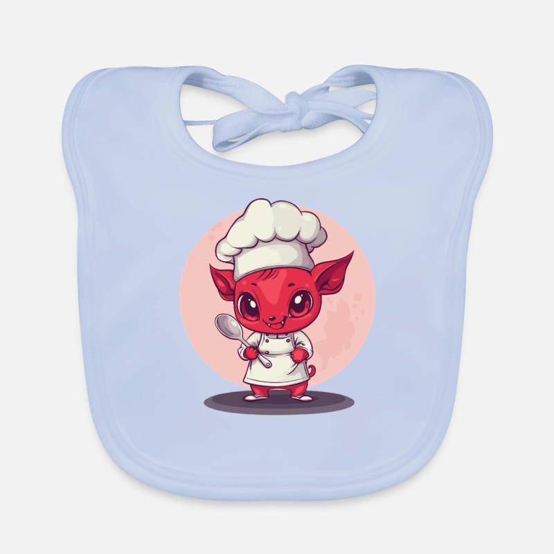Teuflischer Chefkoch Baby Bio-Lätzchen