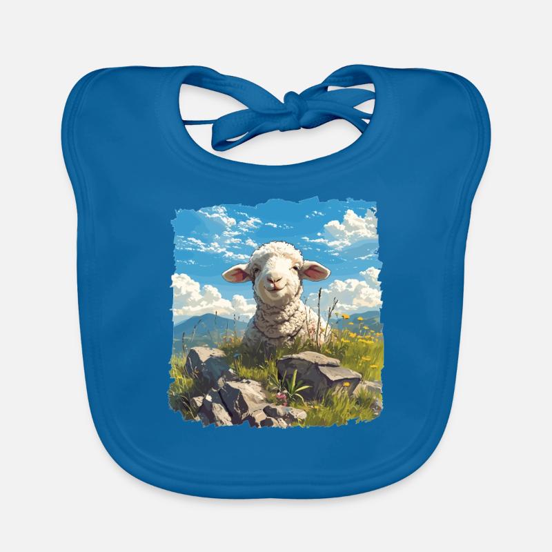 Schafe Schaf Baby Bio-Lätzchen