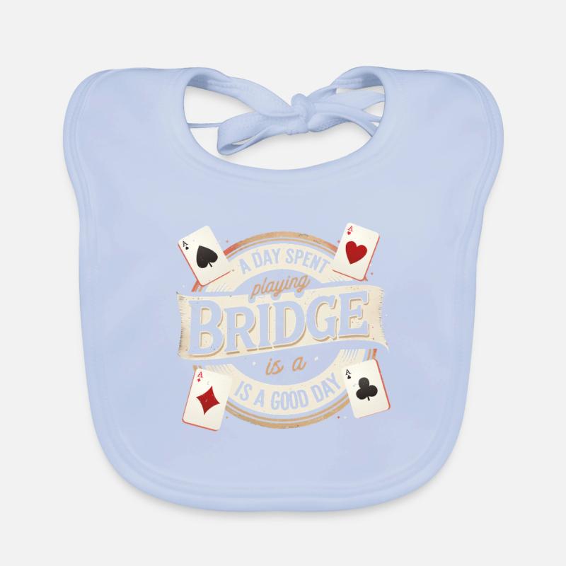 Bridge Spieler A Day Spend Playing Bridge Baby Bio-Lätzchen