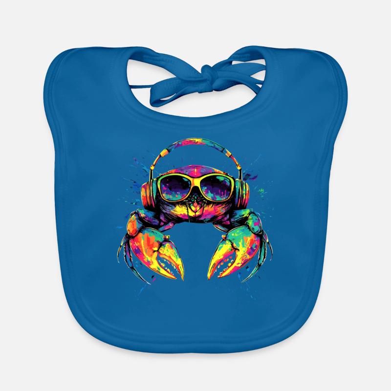 Crab Crab Crustaceans Crab Shore Crab Crayfish Organic Baby Bibs