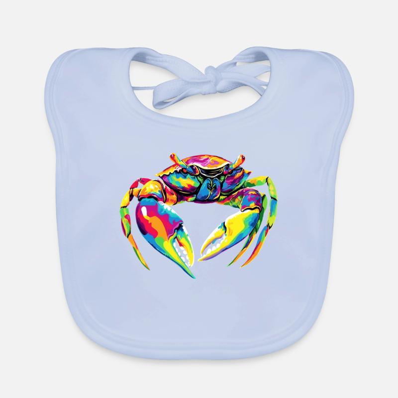 Crab Crab Crustaceans Crab Shore Crab Crayfish Organic Baby Bibs
