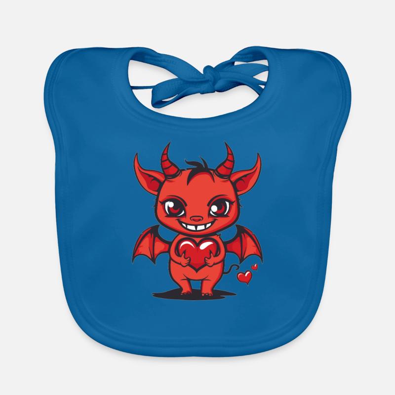 Petit diable avec du cœur Bavoir bio Bébé