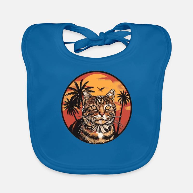 cat with a view Organic Baby Bibs