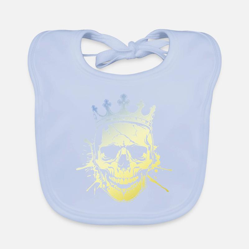 Crâne de roi Bavoir bio Bébé
