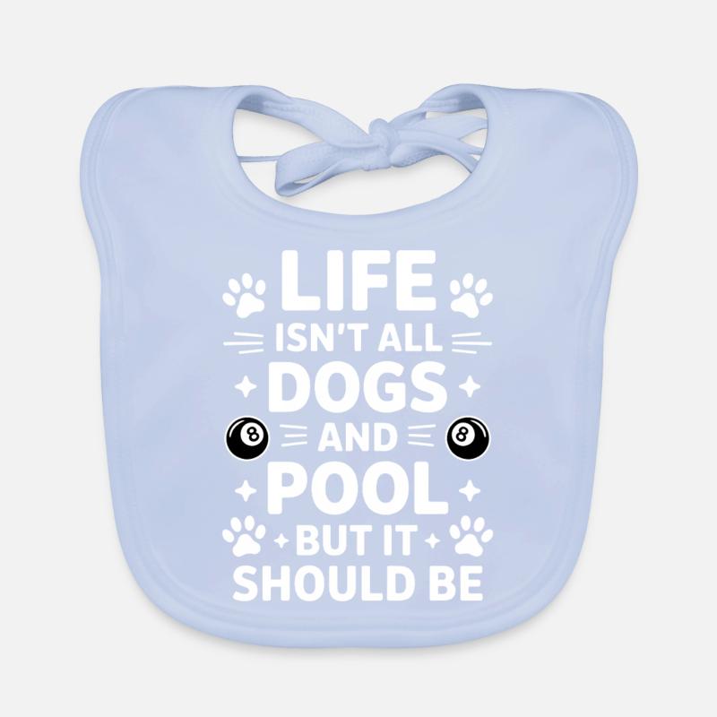 Pool Billiard Spruch Lustig Pool Billiard Geschenk Baby Bio-Lätzchen