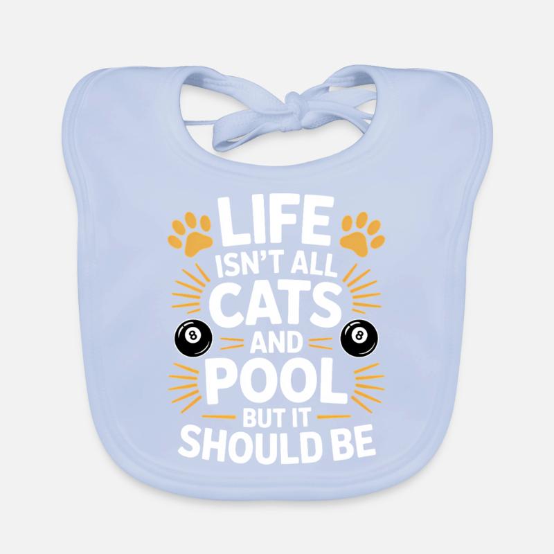 Pool Billiard Spruch Lustig Pool Billiard Geschenk Baby Bio-Lätzchen