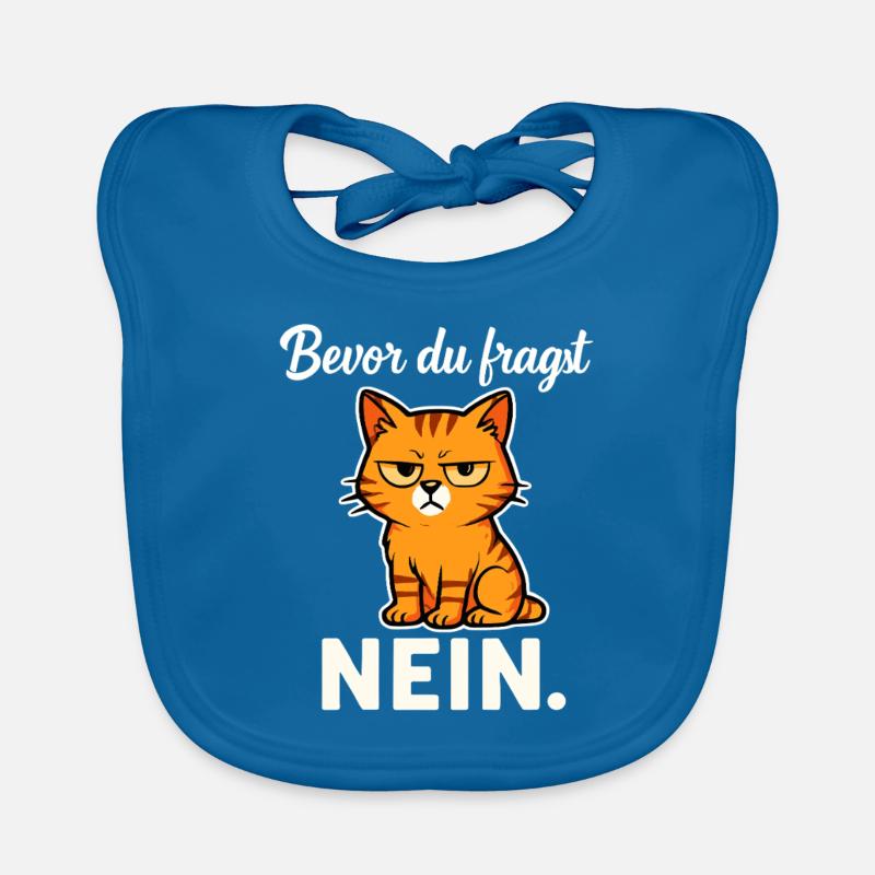 Before you ask – No! Sarcastic Cat Organic Baby Bibs
