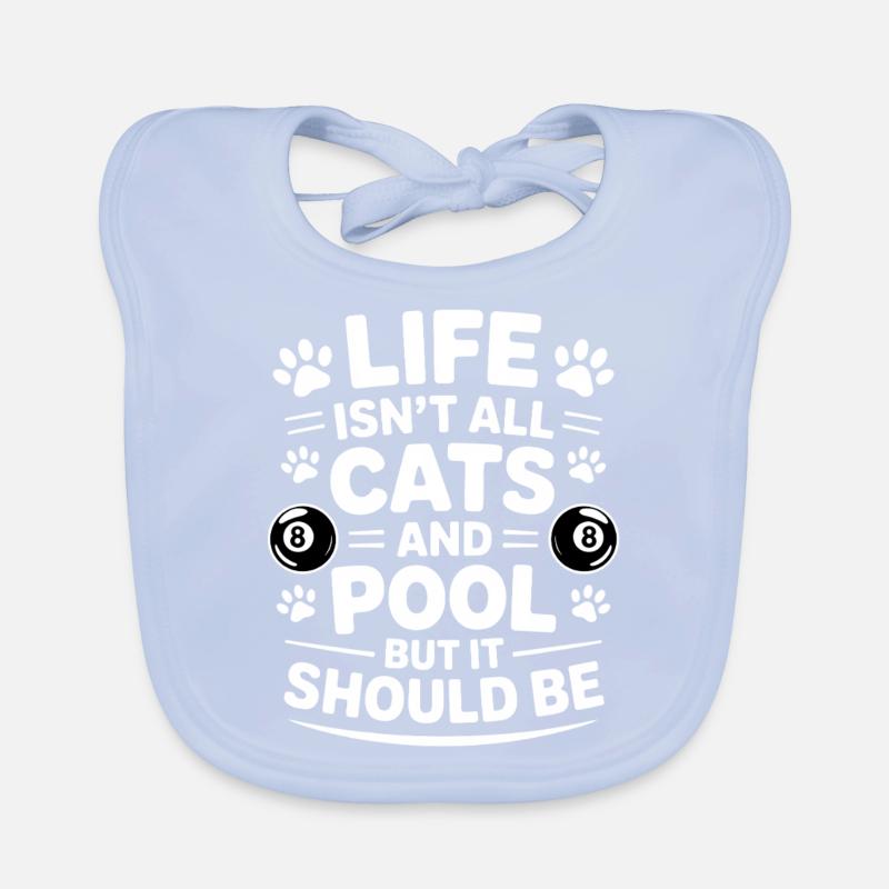 Pool Billiard Spruch Lustig Pool Billiard Geschenk Baby Bio-Lätzchen