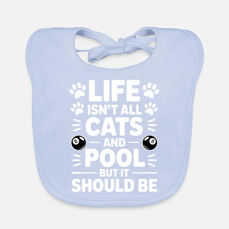 Pool Billiard Spruch Lustig Pool Billiard Geschenk Baby Bio-Lätzchen