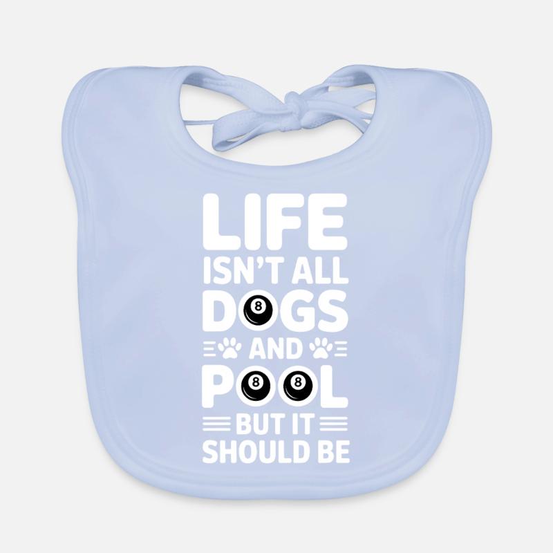 Pool Billiard Spruch Lustig Pool Billiard Geschenk Baby Bio-Lätzchen